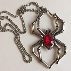 Spider Pendant and Necklace